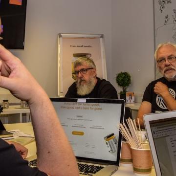 Group of people having a meeting