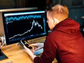 Man looking at a chart