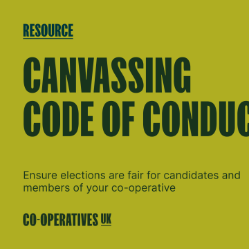 Resource – Canvassing code of conduct for co-ops