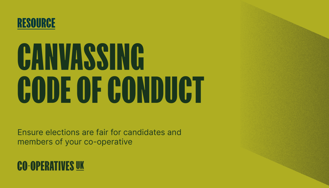 Resource – Canvassing code of conduct for co-ops
